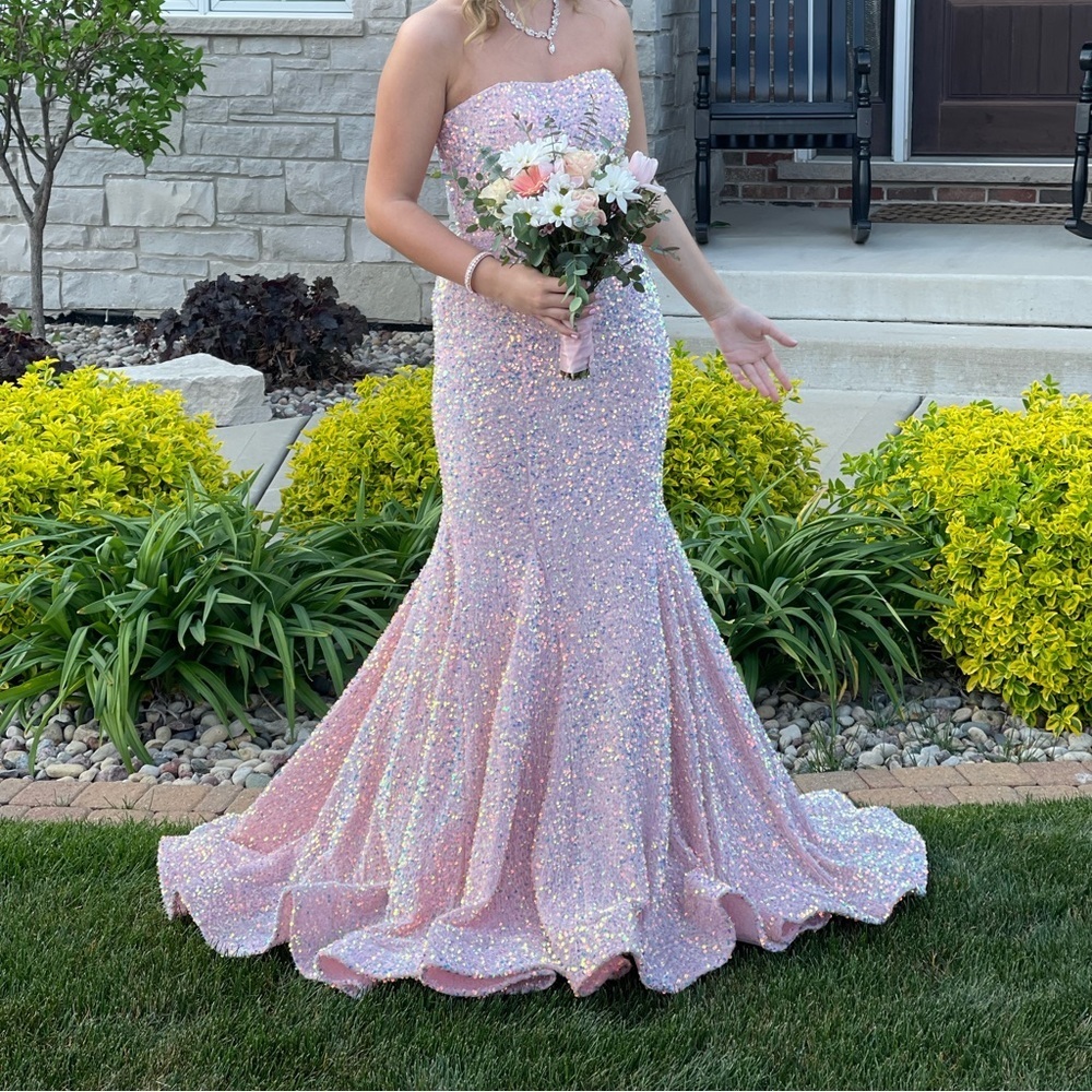 SHERRI HILL Formal Prom Strapless Dress size 4